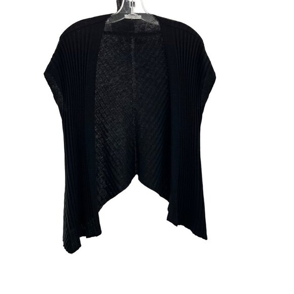 Maurices Women's Open Front Cap Sleeve Cardigan Black Size Small Sheer - Picture 1 of 10